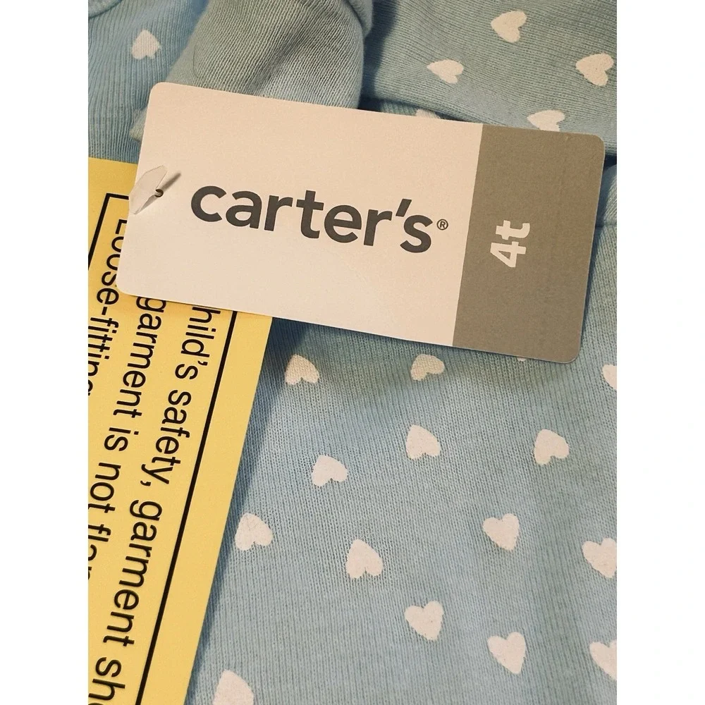 Carter's NEW - Unicorn Cotton Pajama PJs 1 pc Toddler Girl's 4T Sleeper Footie